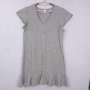 Anthropologie Seen Worn Kept Boho Dress Linen Blend Cottagecore Ruffles Size 12